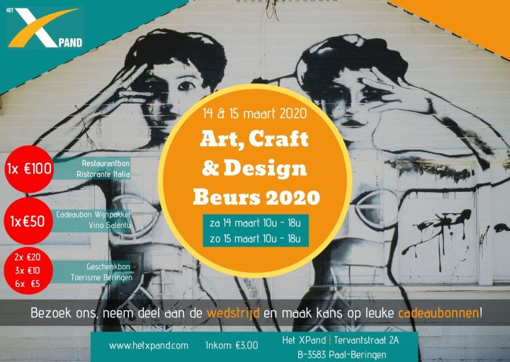 Afiche wedstrijd Art Craft &amp; Design 2020